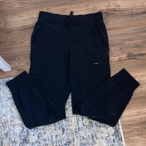 #12. All in Motion - Women’s Black Cargo Jogger Pants with Pockets